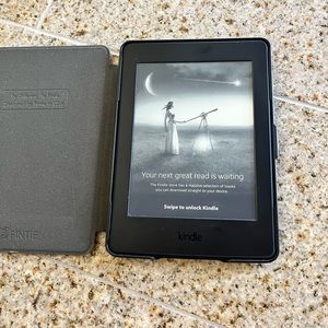 Kindle with case
